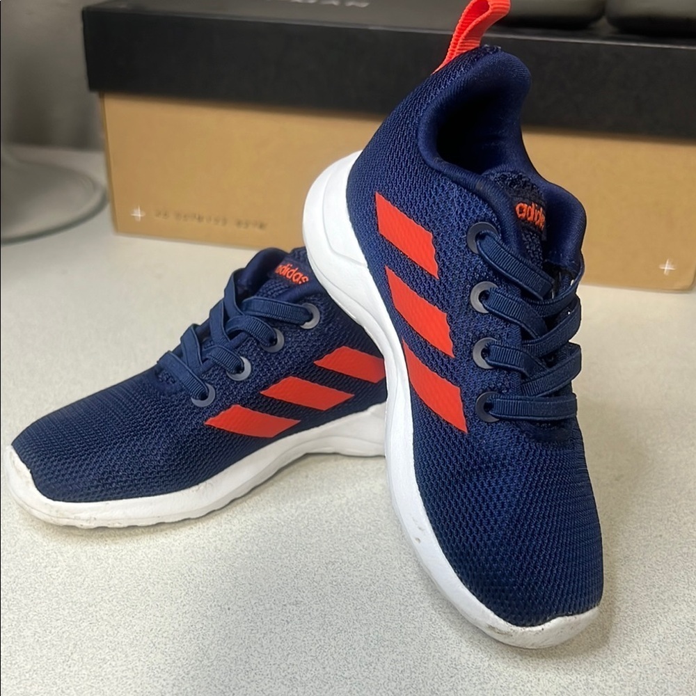 Adidas Kids Navy and orange  Sneakers - Picture 3 of 6